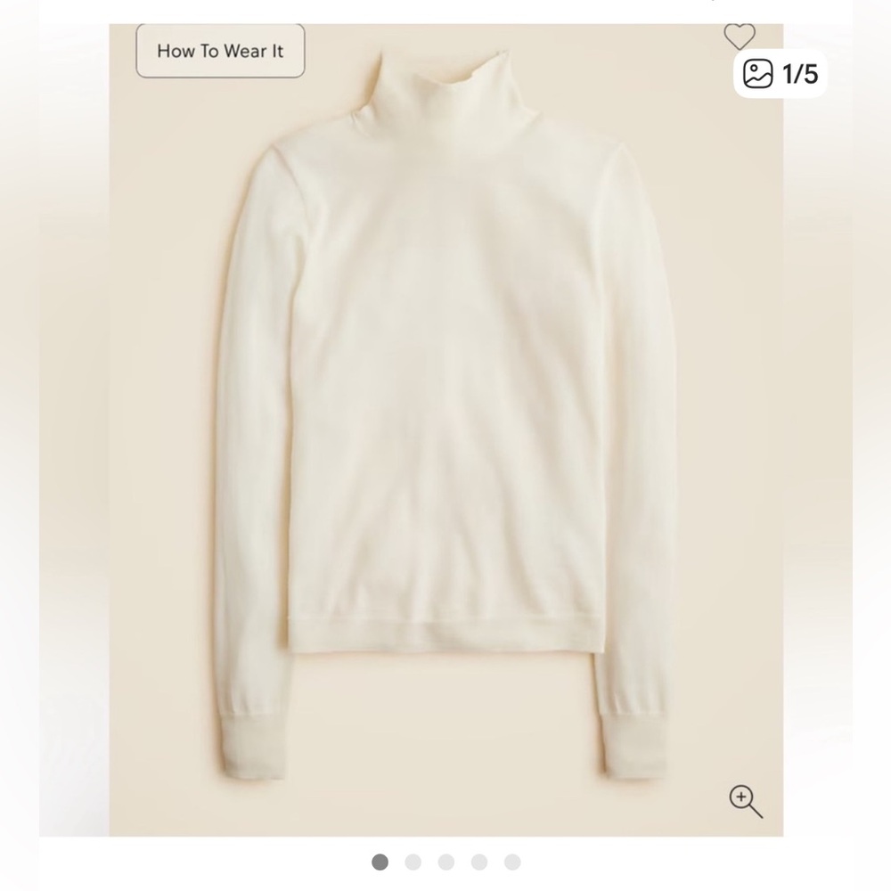 J.Crew Carolyn turtleneck sweater in merino wool